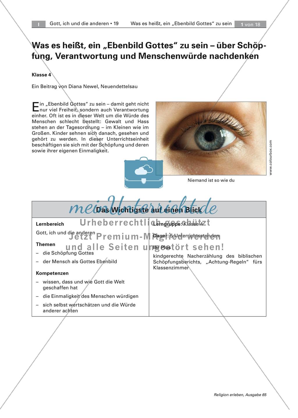 Mensch als Ebenbild Gottes Preview 1