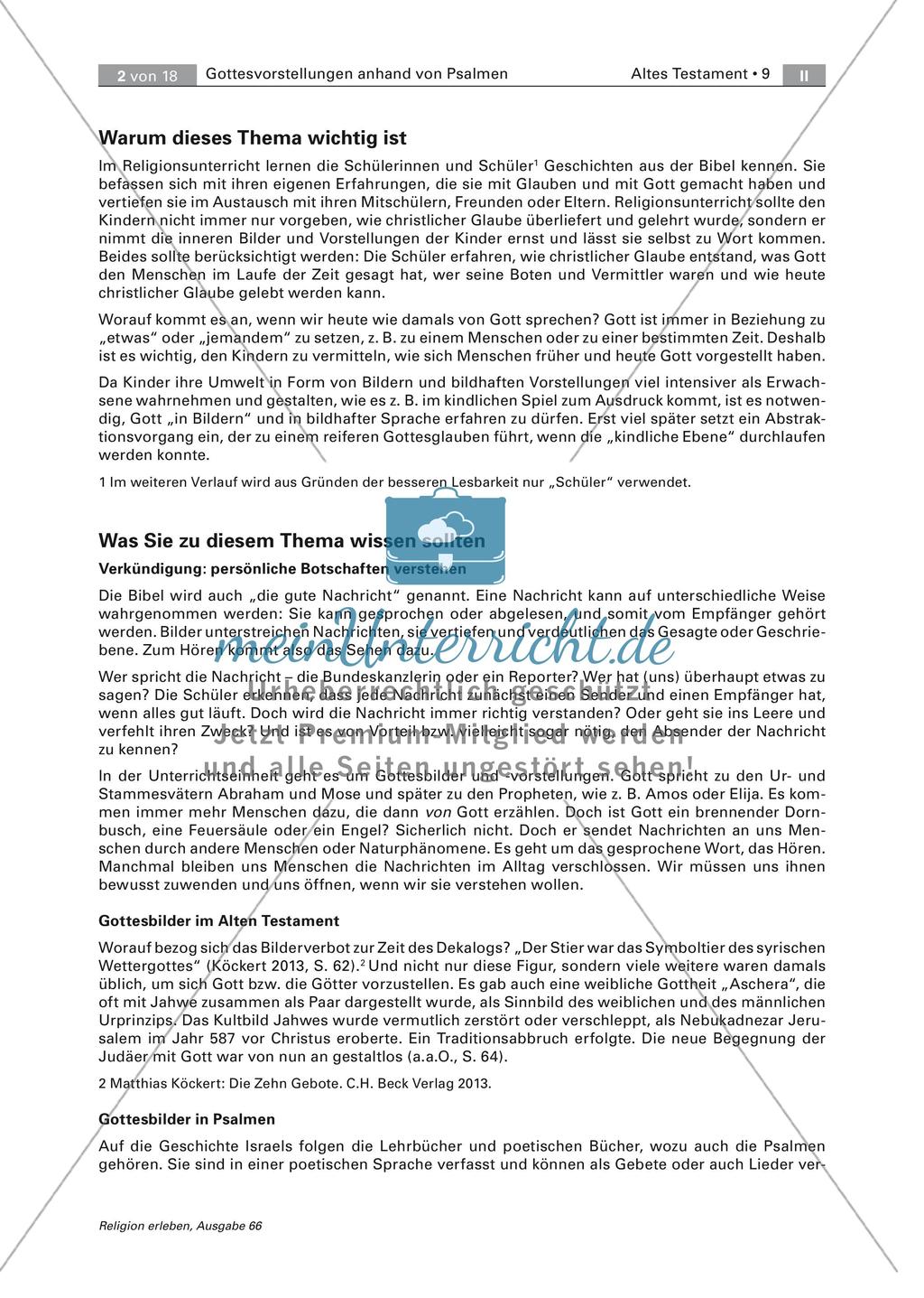 Psalmen und Gottesvorstellungen Preview 2