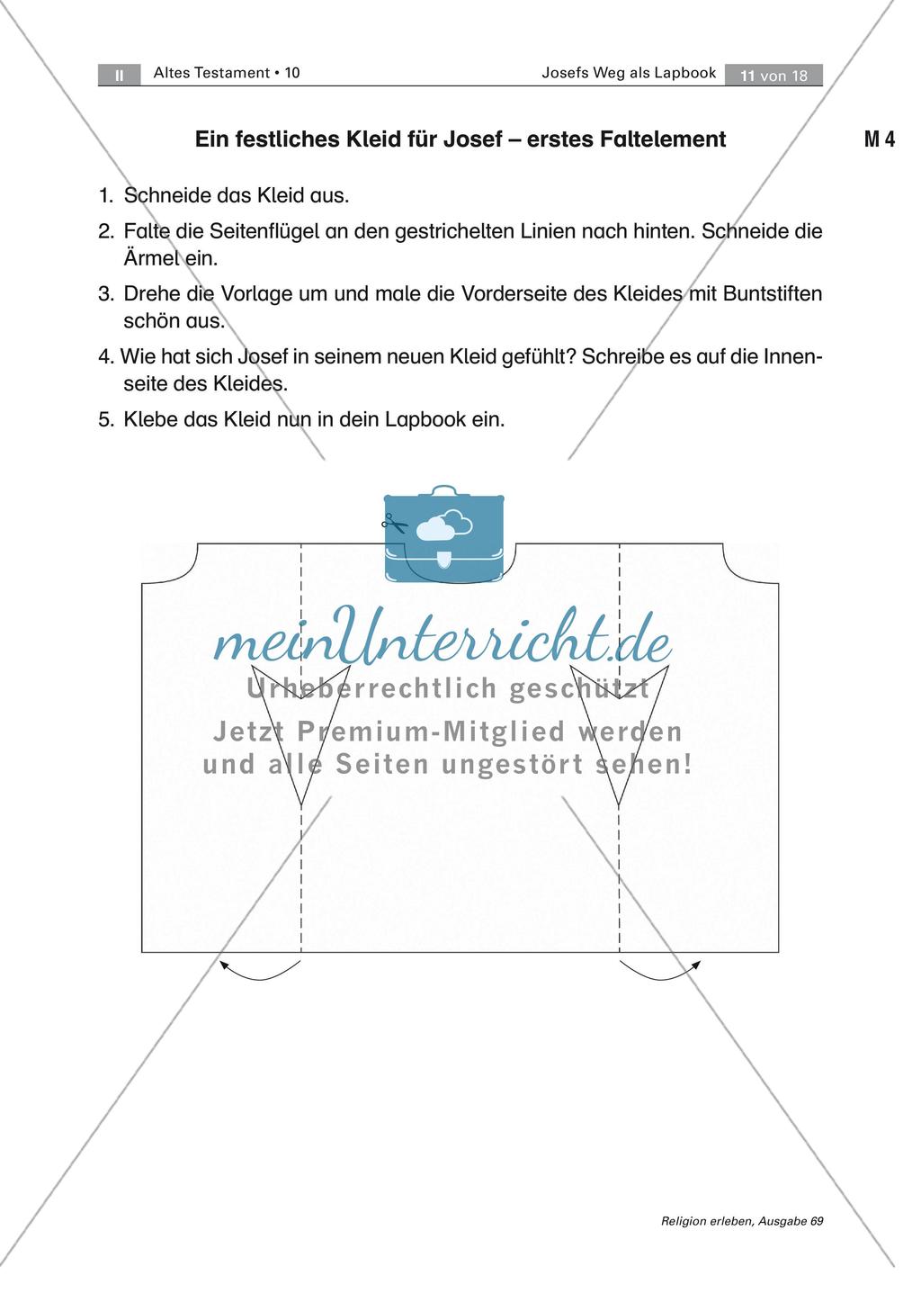 Gestalten eines Lapbooks: Josefs Weg Preview 11