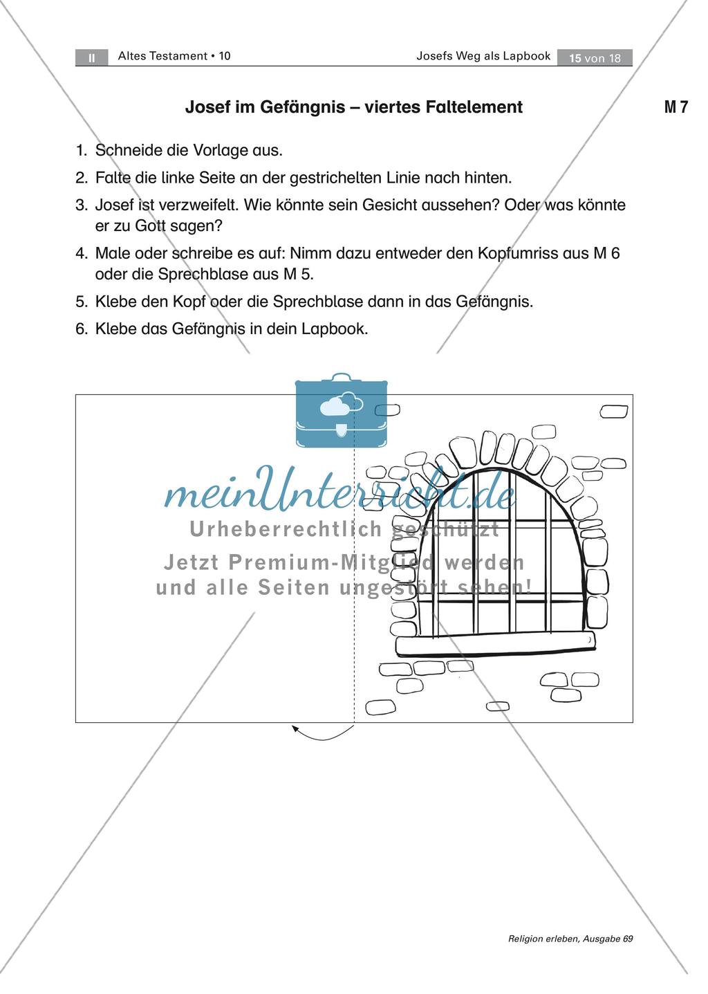 Gestalten eines Lapbooks: Josefs Weg Preview 15