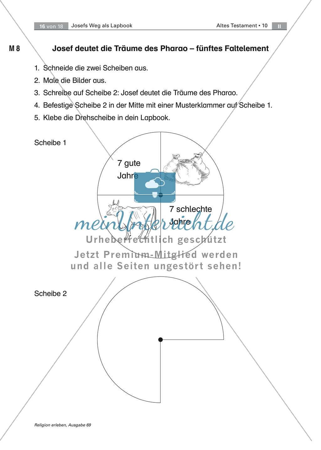Gestalten eines Lapbooks: Josefs Weg Preview 16