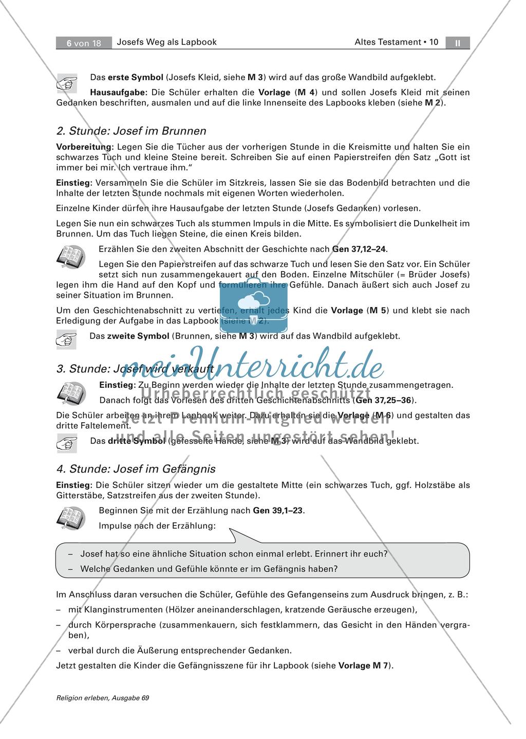 Gestalten eines Lapbooks: Josefs Weg Preview 6