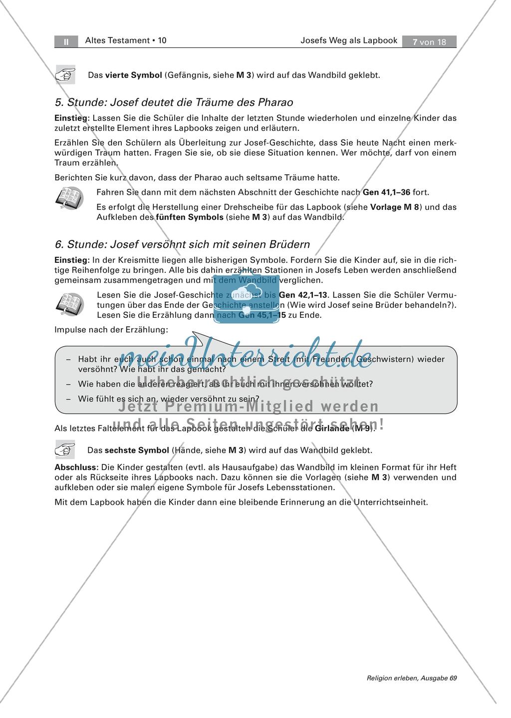 Gestalten eines Lapbooks: Josefs Weg Preview 7