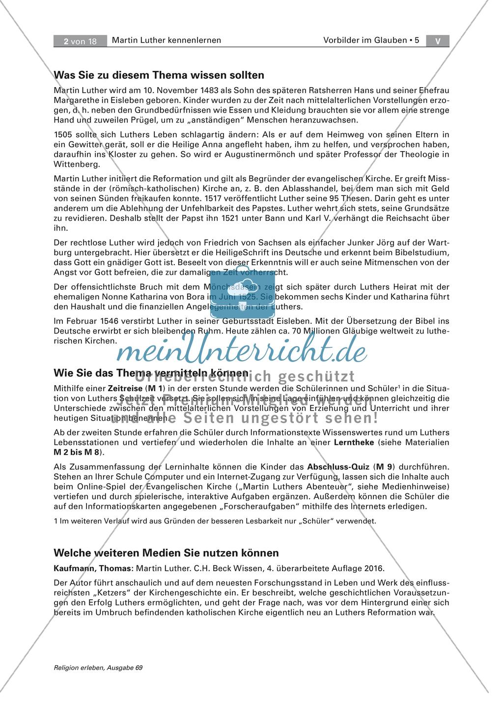 Stationen in Martin Luthers Leben Preview 2