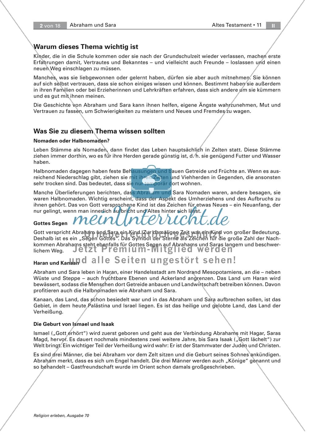 Abraham und Sara: Theologisieren mit Kindern Preview 2