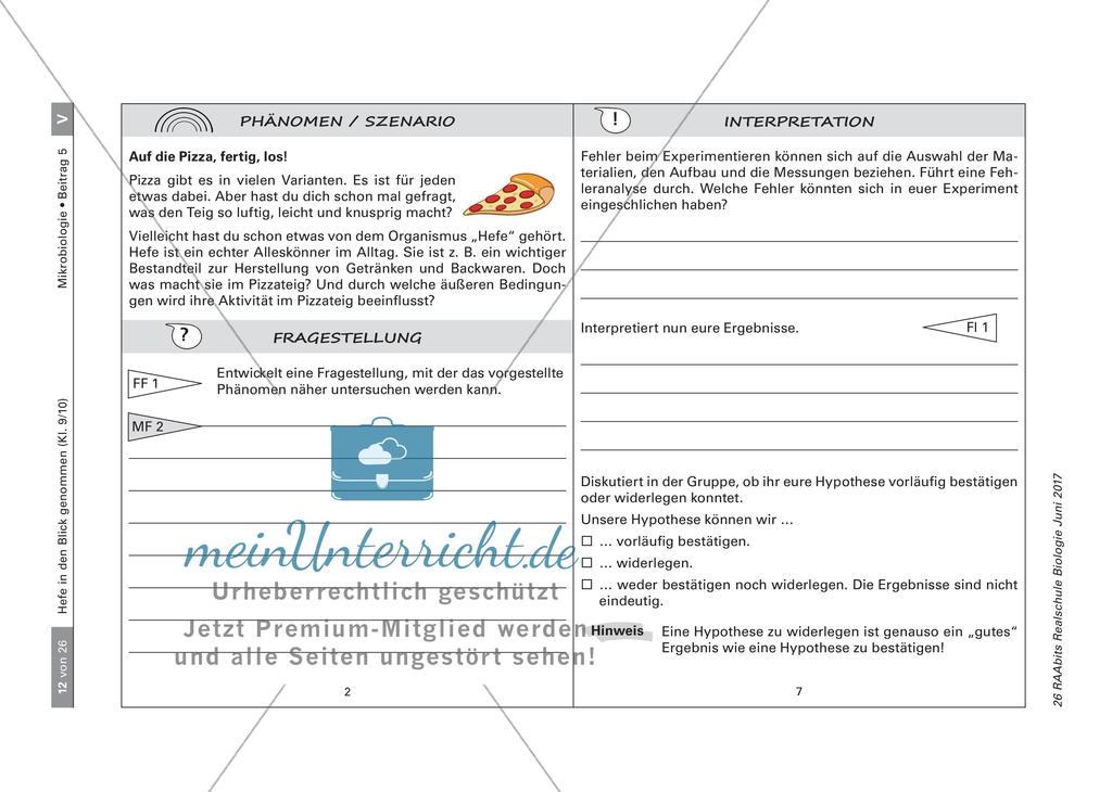 Experimente zu Hefe Preview 2