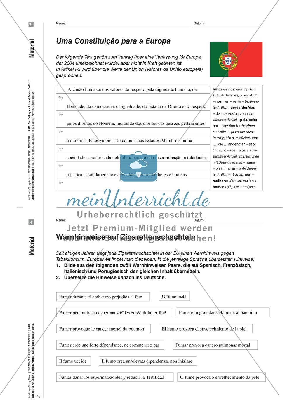 Constitutio Europaea - Mehrsprachigkeitsbasierter Lateinunterricht Preview 10