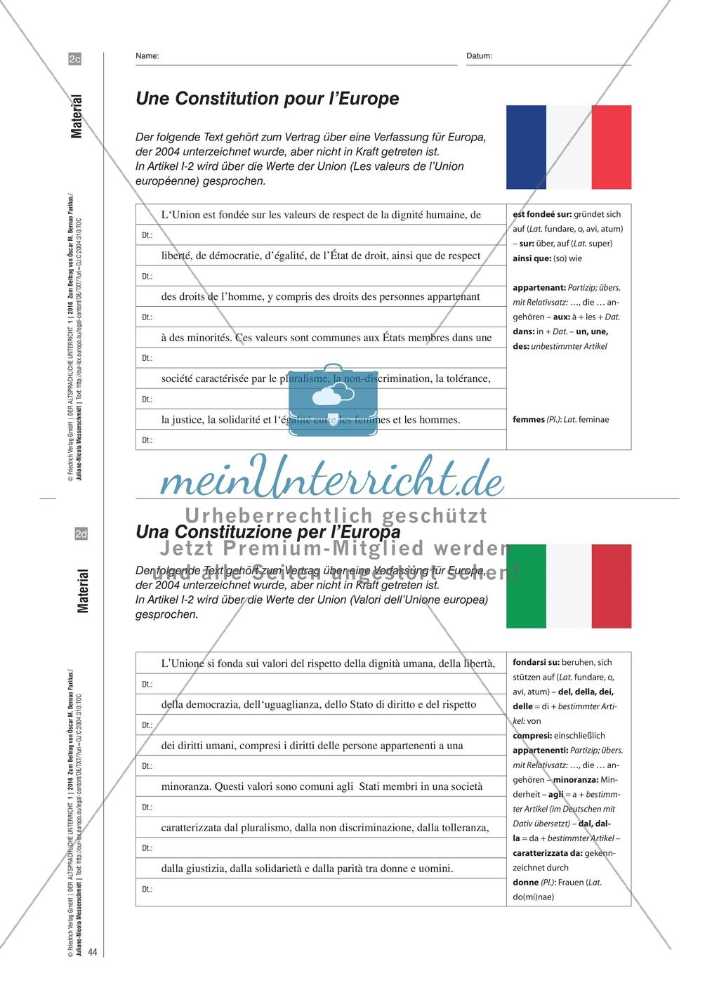 Constitutio Europaea - Mehrsprachigkeitsbasierter Lateinunterricht Preview 9