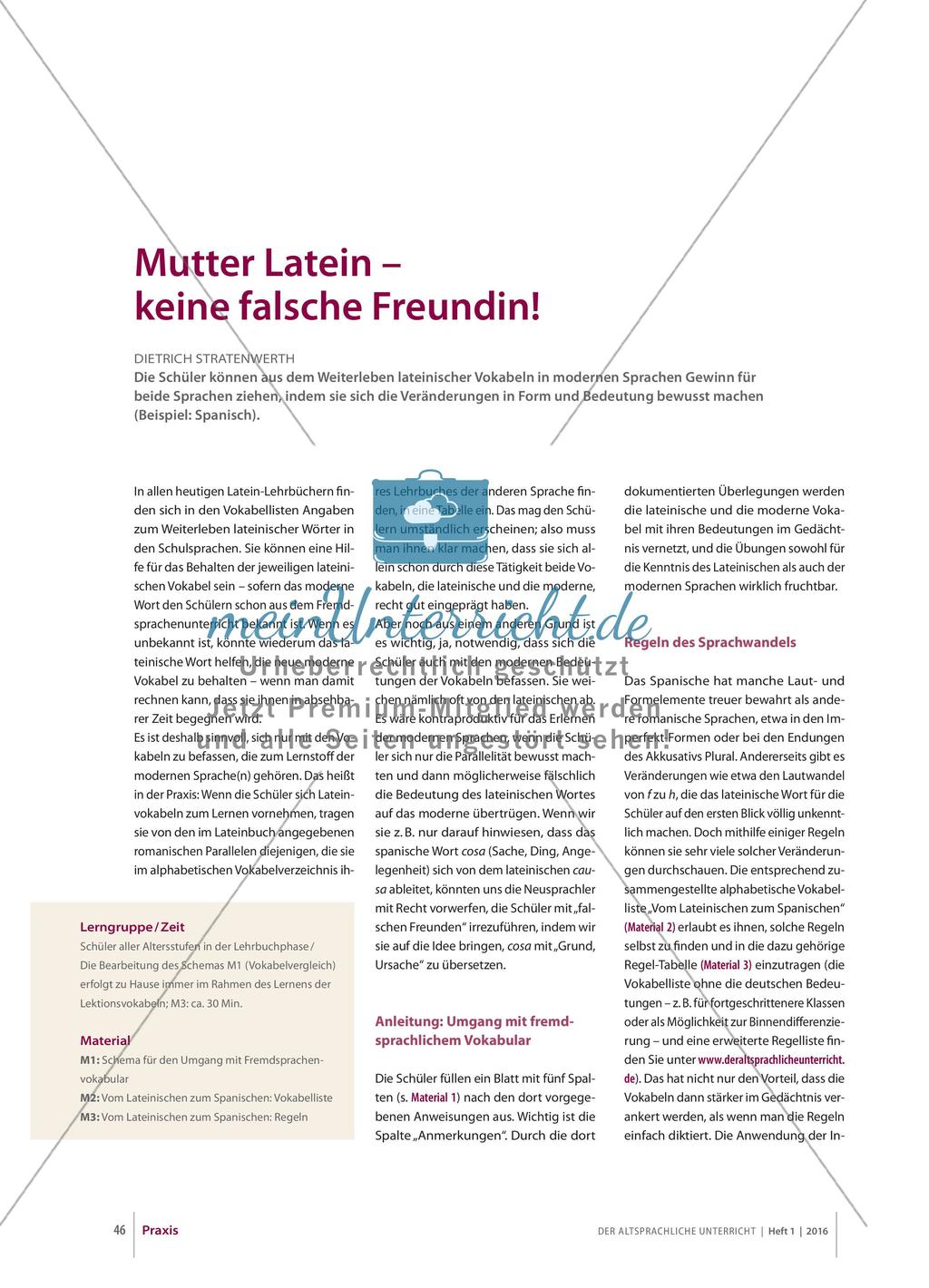 Mutter Latein – keine falsche Freundin Preview 1