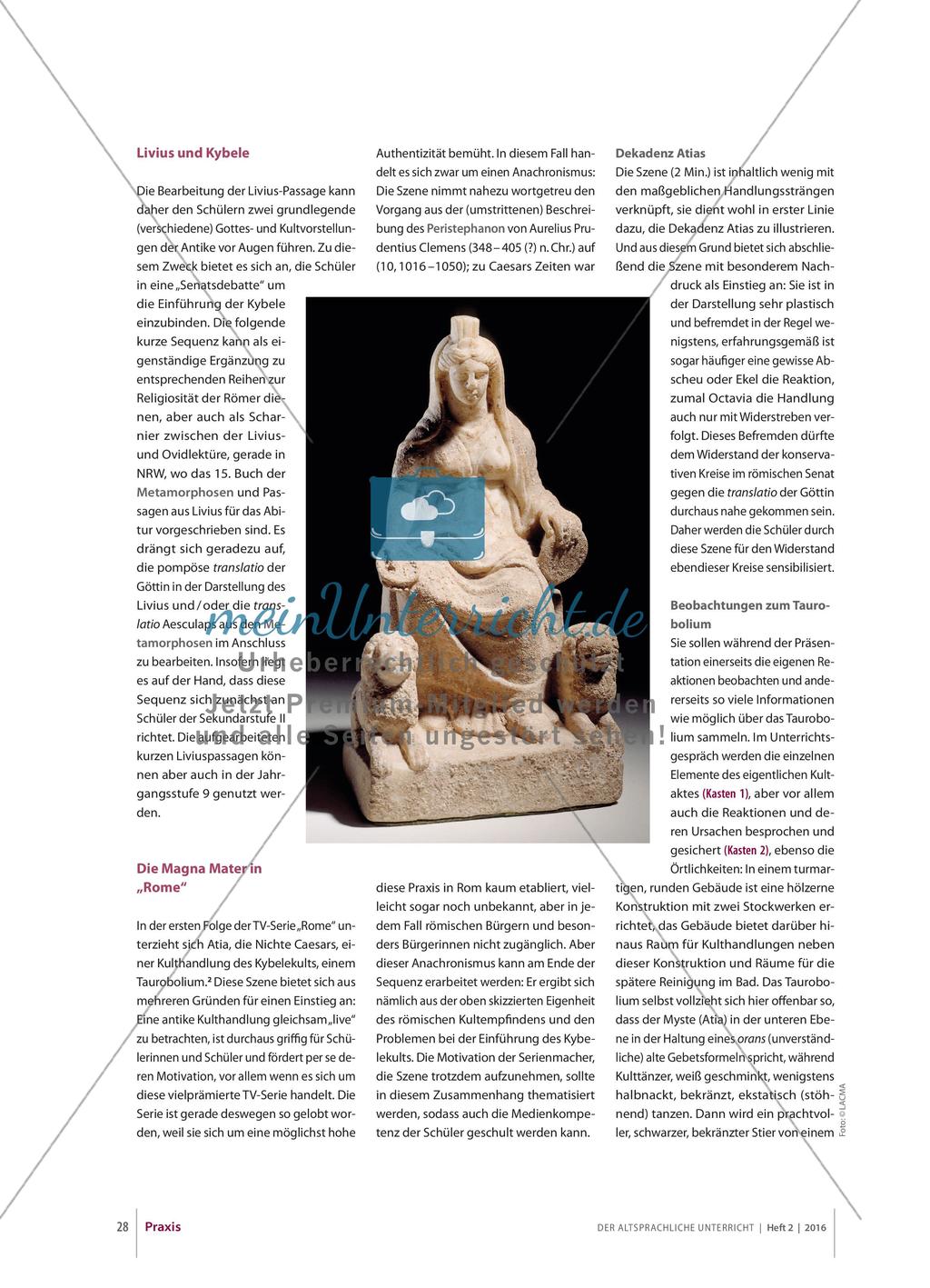 Die Einführung des Kybelekults in Rom Preview 2