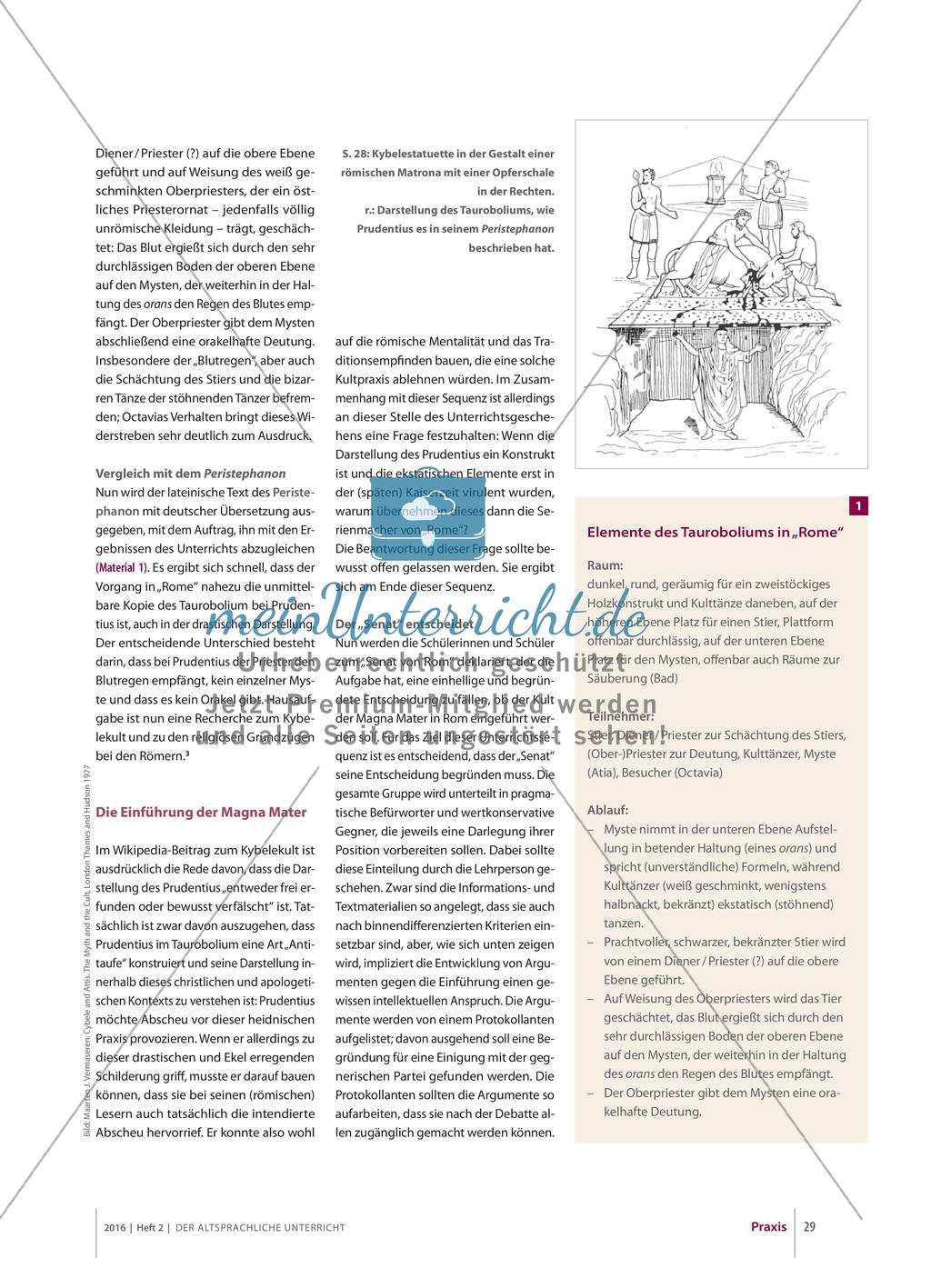 Die Einführung des Kybelekults in Rom Preview 3