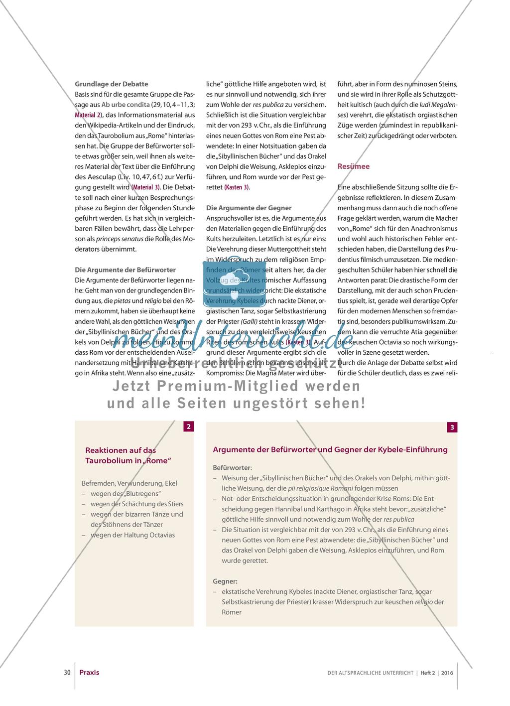 Die Einführung des Kybelekults in Rom Preview 4