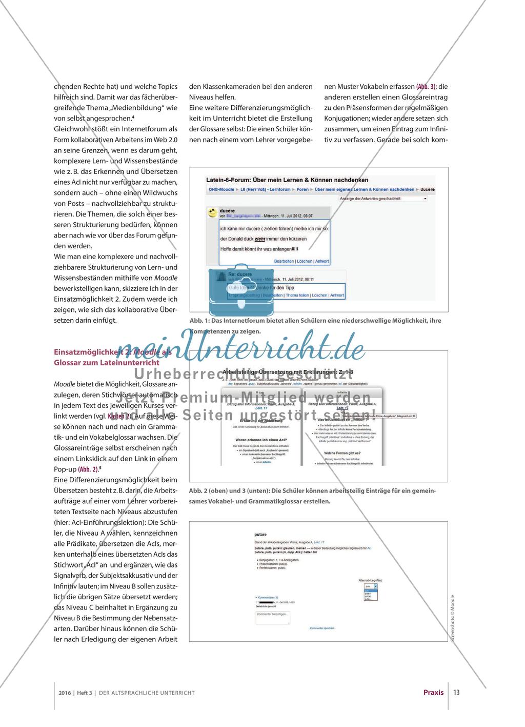Das Moodle-Lernforum im Anfangsunterricht Latein Preview 3