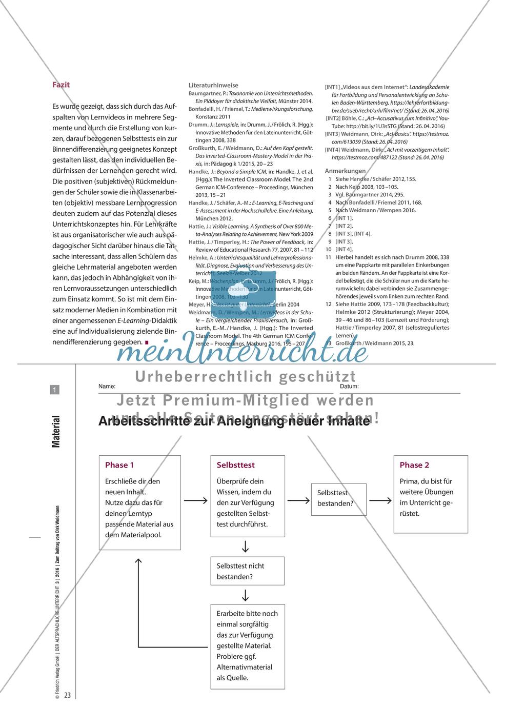 Das Inverted Classroom Mastery Model in der Praxis Preview 4