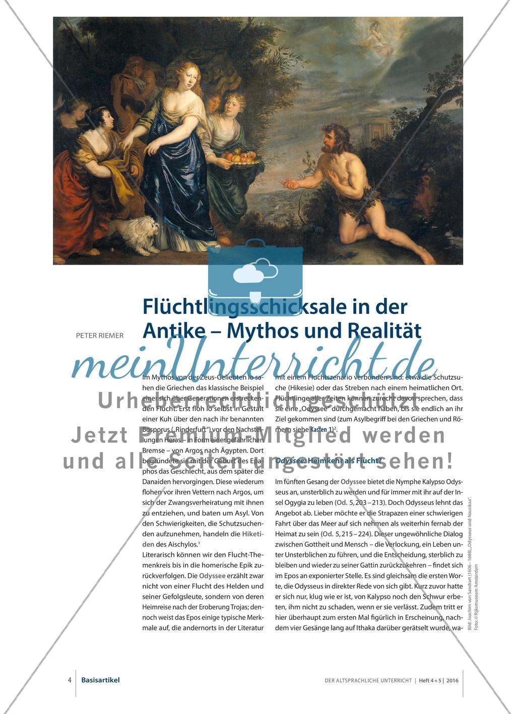 Flüchtlingsschicksale in der Antike – Mythos und Realität Preview 1