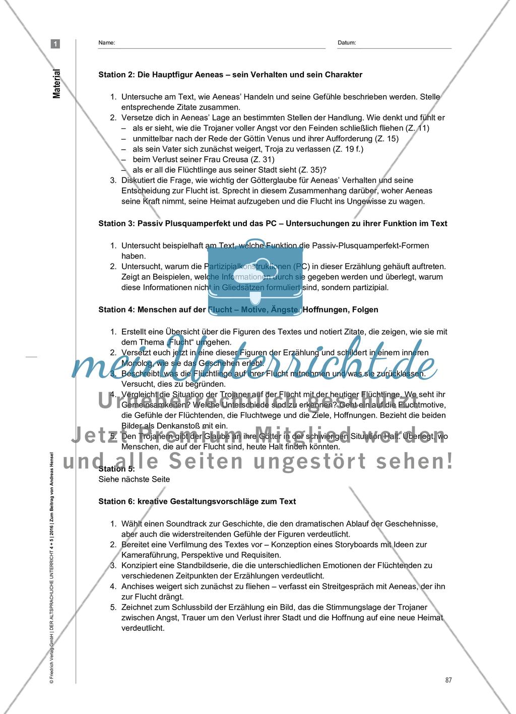 Das Flüchtlingsschicksal in Lehrbuchtexten: Anregungen zur Textinterpretation Preview 12