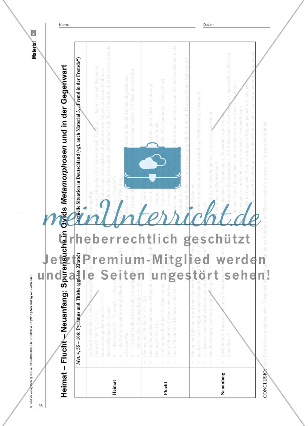 Heimat – Flucht – Neuanfang: Ovids Metamorphosen Preview 8