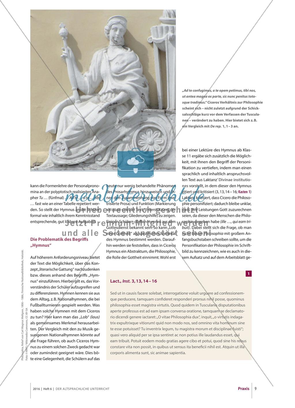 Ciceros Hymnus auf die Philosophie Preview 2