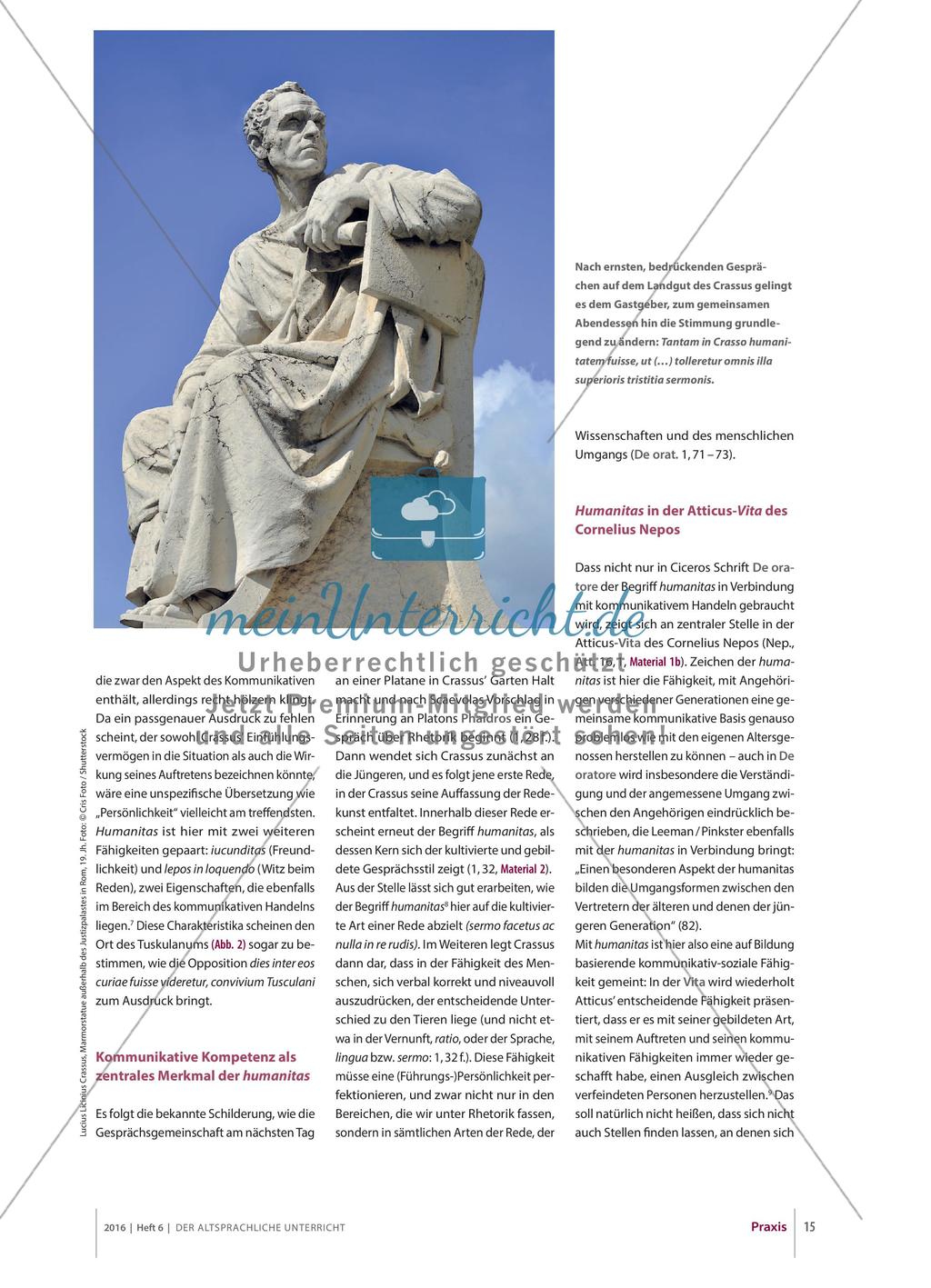 Humanitas und Rhetorik: Cicero, De oratore Preview 2