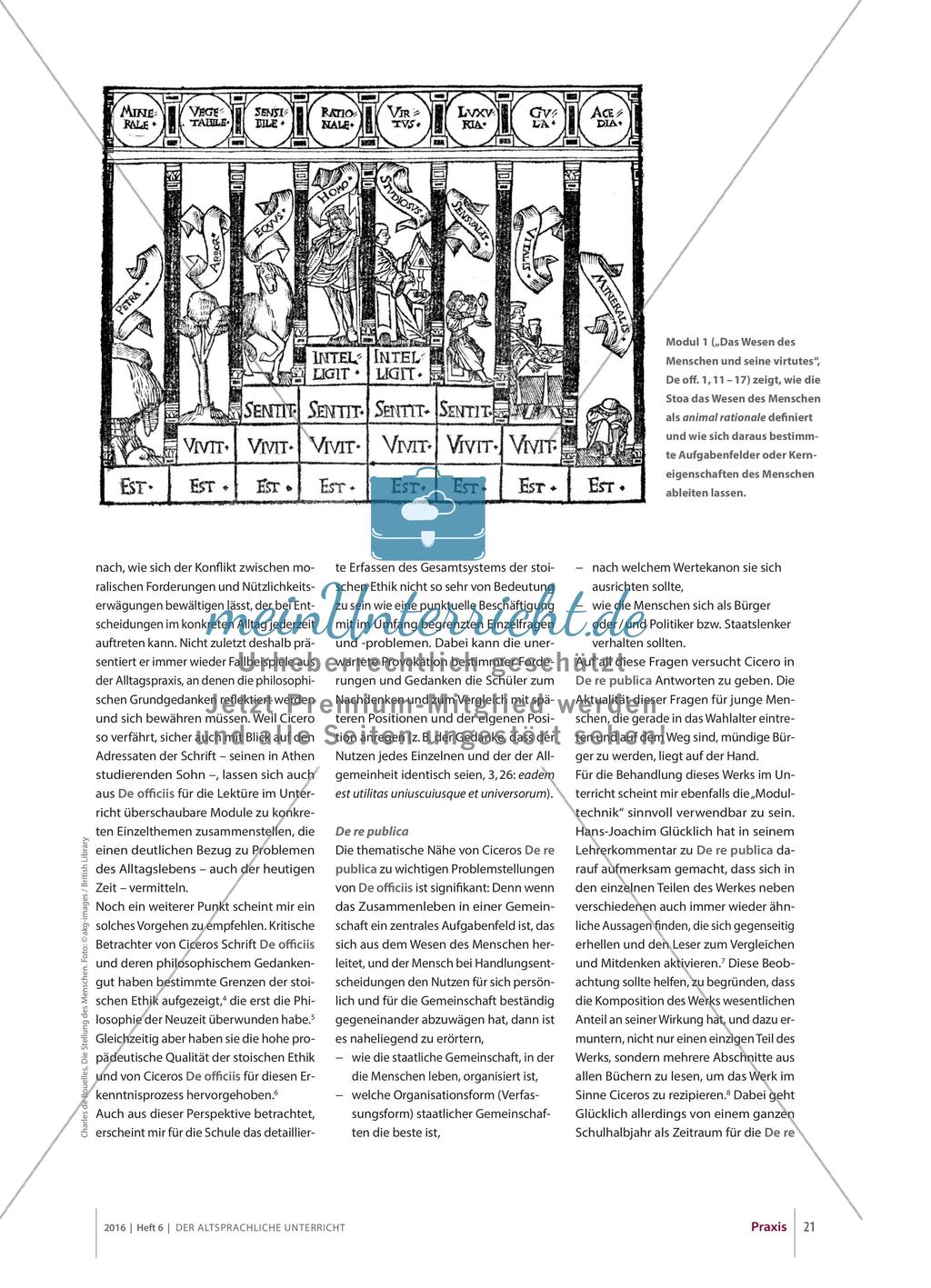 Vorschläge zur Lektüre von Ciceros De officiis und De re publica Preview 2
