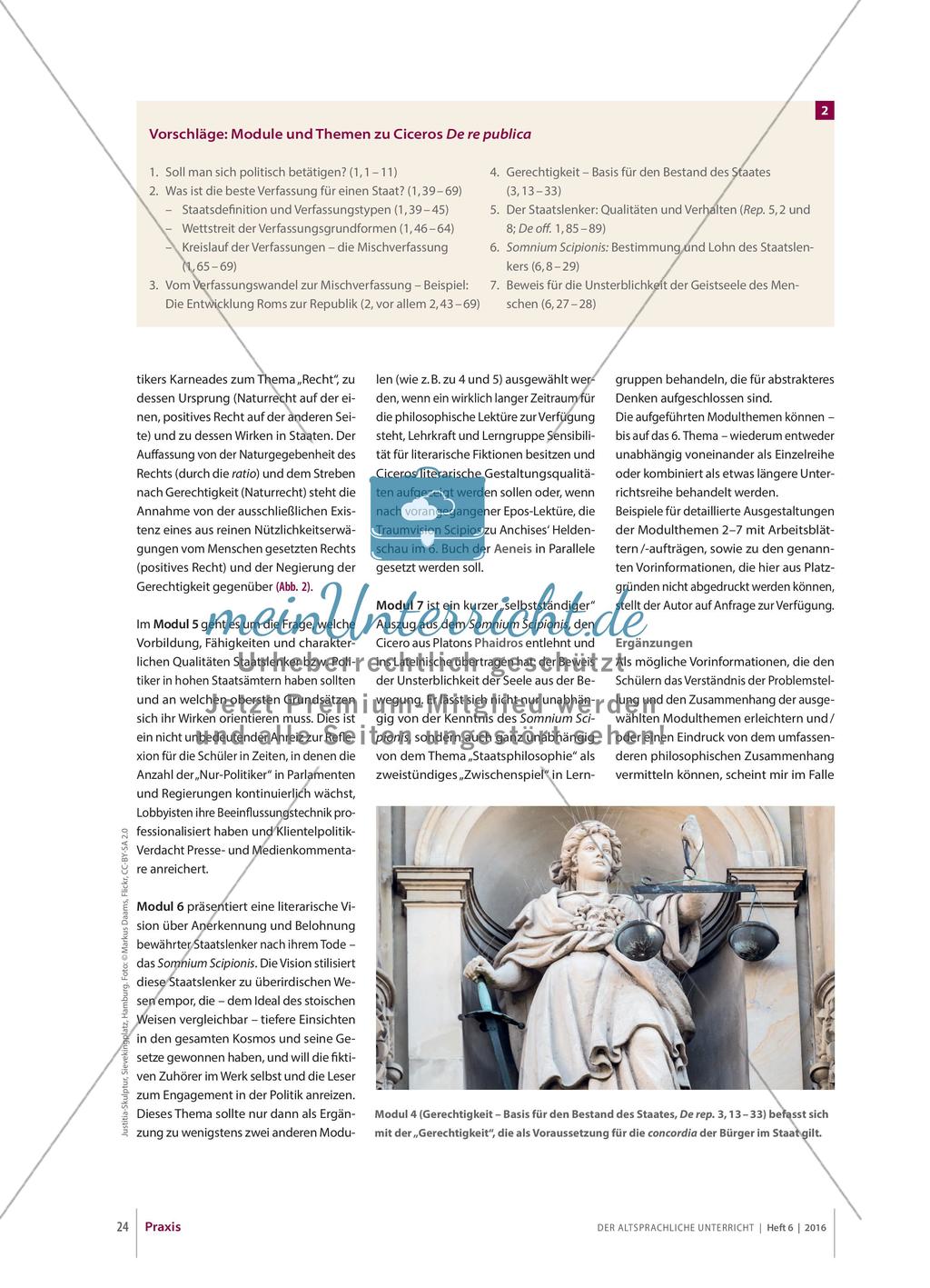 Vorschläge zur Lektüre von Ciceros De officiis und De re publica Preview 5