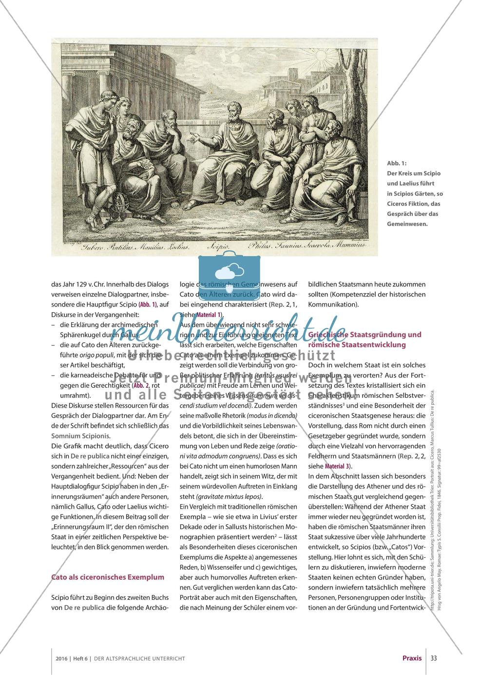 Der römische Staat und seine Staatsmänner: Cicero, De re publica Preview 2