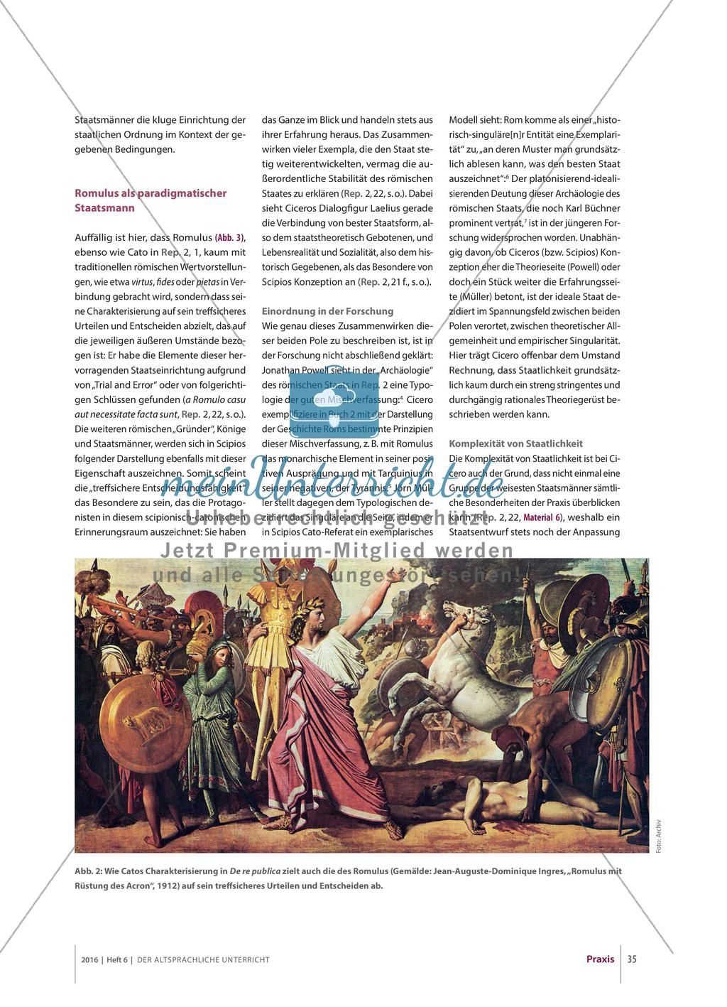 Der römische Staat und seine Staatsmänner: Cicero, De re publica Preview 4