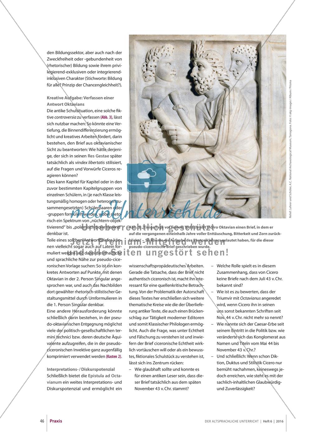 (K)Ein Brief Ciceros an Oktavian: Epistula ad Octavianum Preview 6