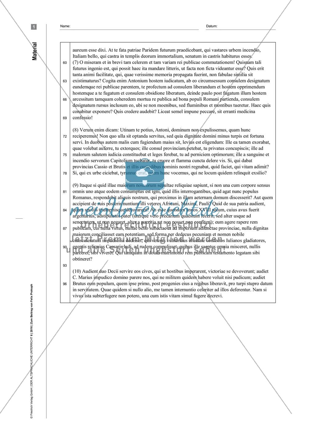 (K)Ein Brief Ciceros an Oktavian: Epistula ad Octavianum Preview 9