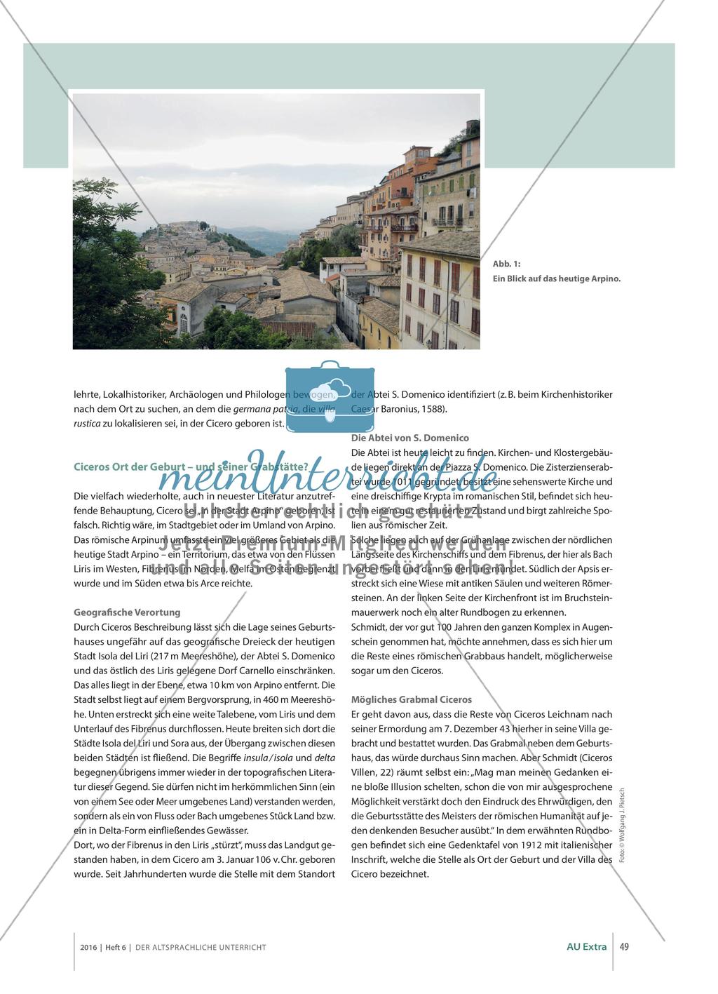 Cicero, Arpino und das Certamen Ciceronianum Preview 2