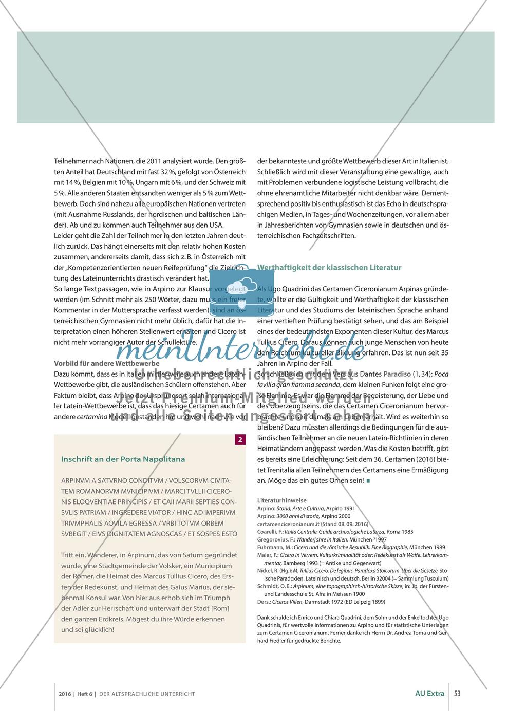 Cicero, Arpino und das Certamen Ciceronianum Preview 6