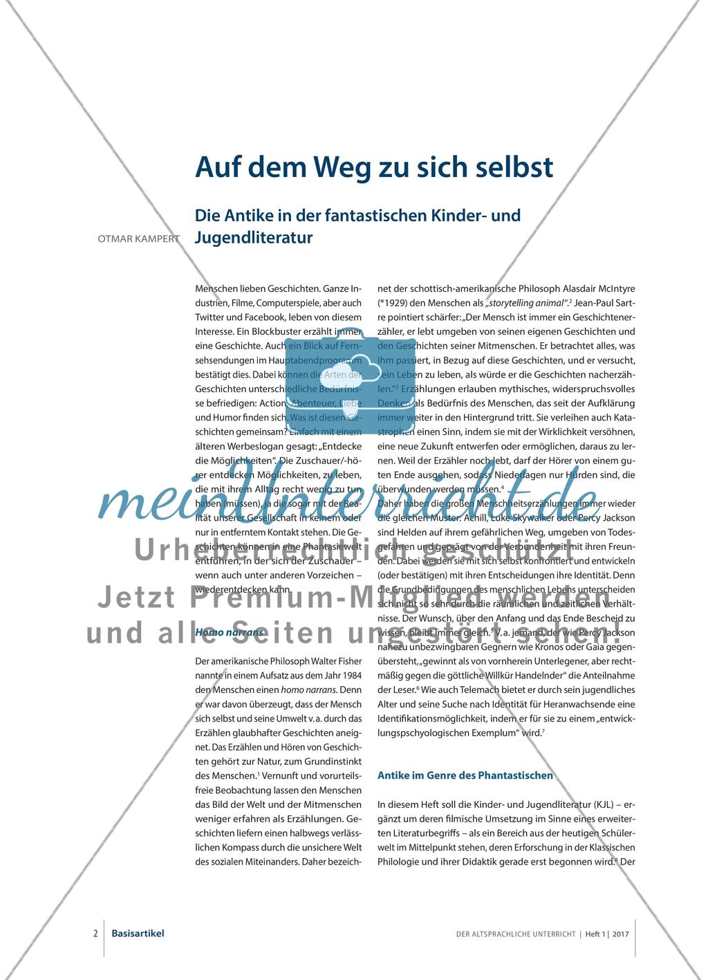 Die Antike in der fantastischen Kinder- und Jugendliteratur Preview 1