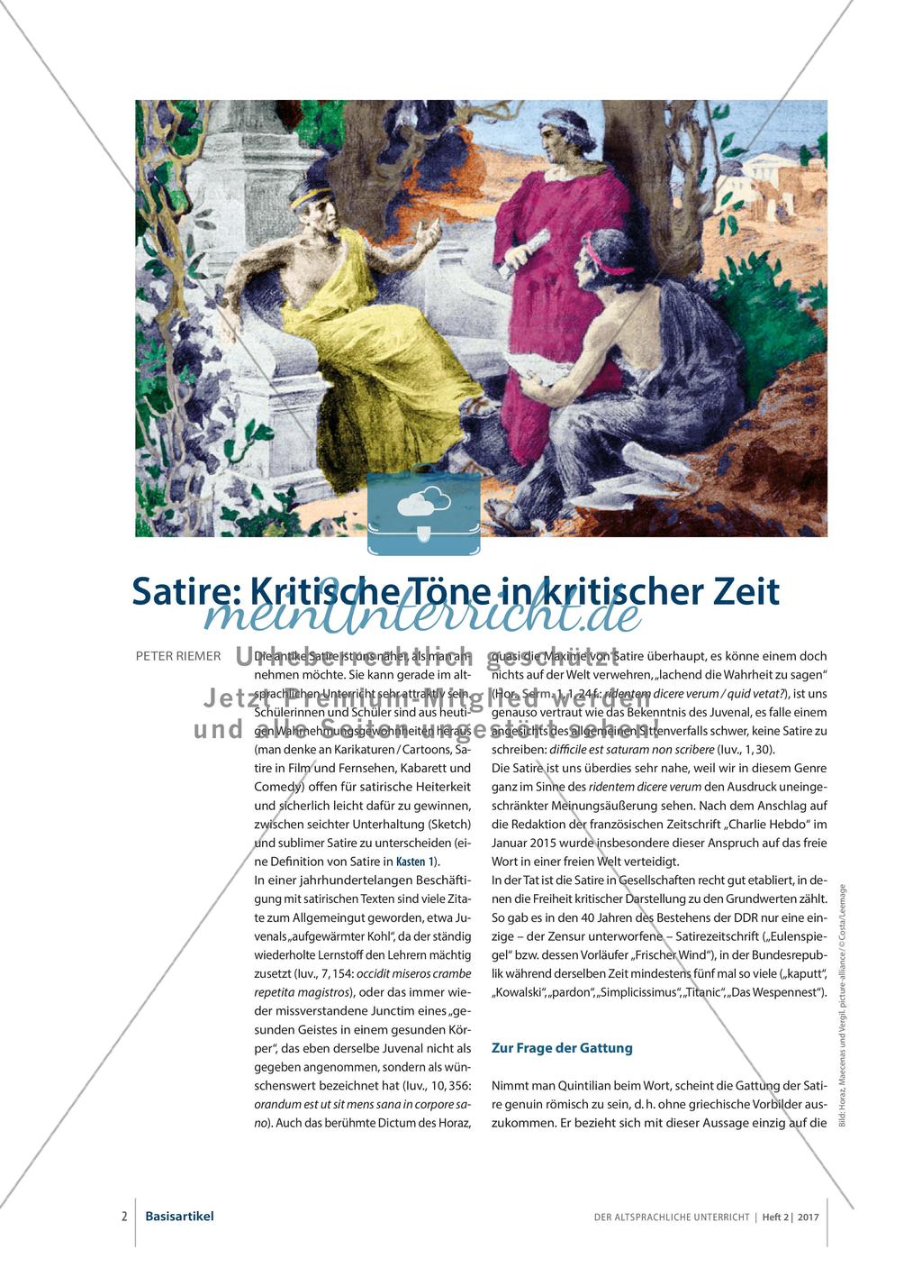 Satire: Kritische Töne in kritischer Zeit Preview 1