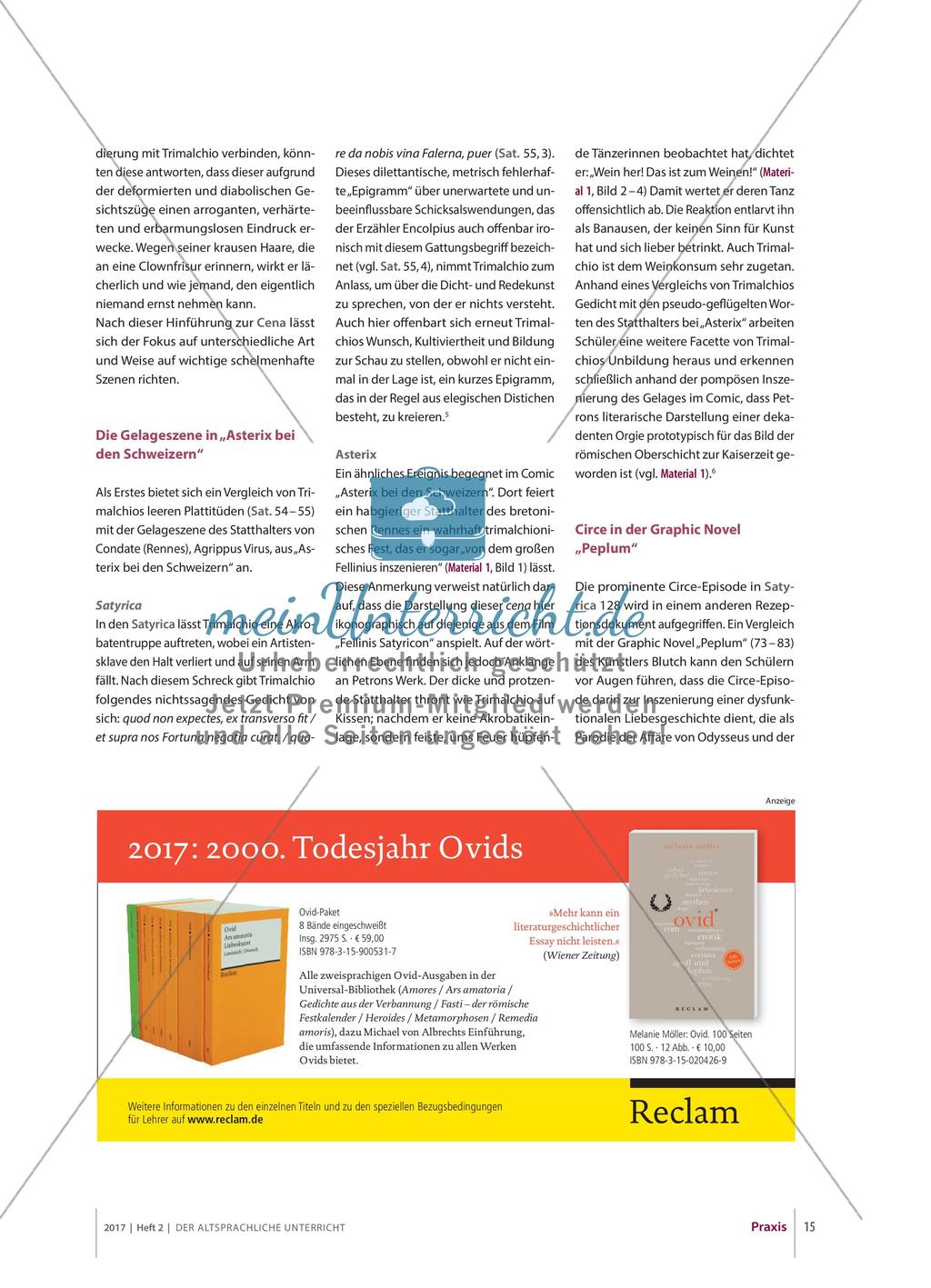 Satire: Petrons Satyrica und ihre Rezeption Preview 3