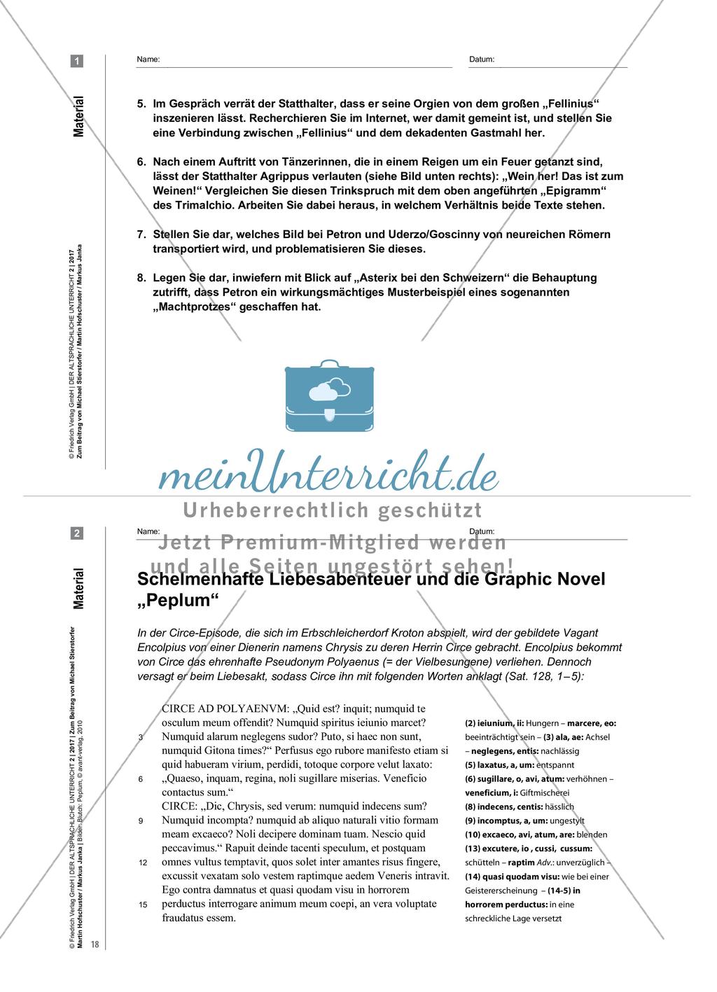 Satire: Petrons Satyrica und ihre Rezeption Preview 6