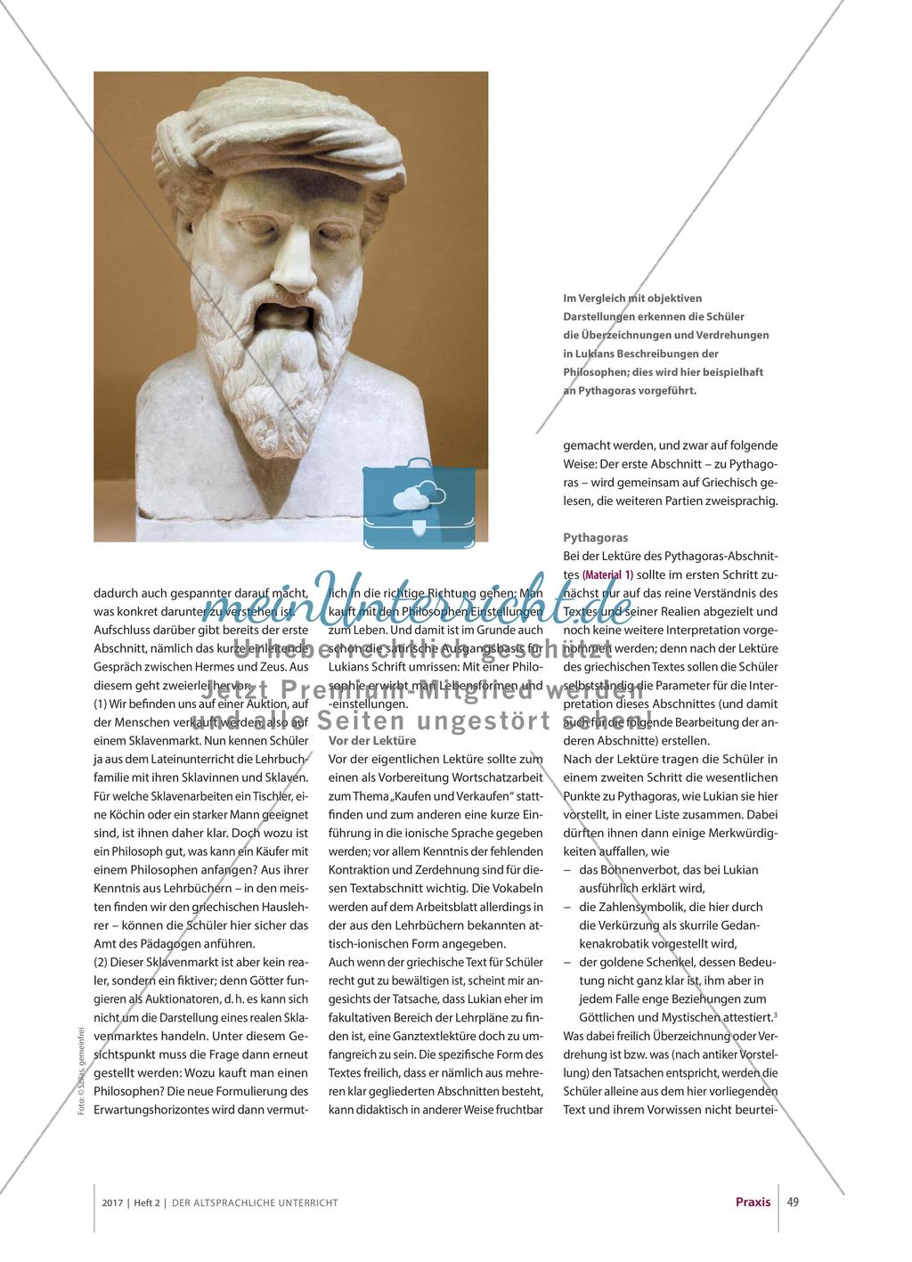 Satire: Lukians „Markt der Philosophen“ Preview 2