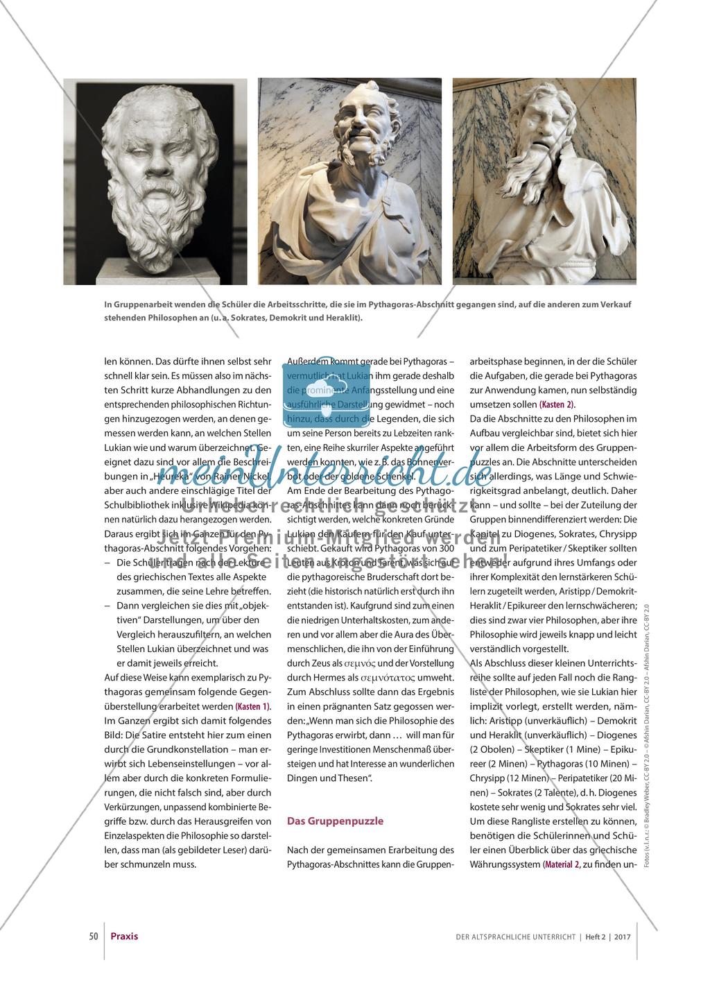 Satire: Lukians „Markt der Philosophen“ Preview 3