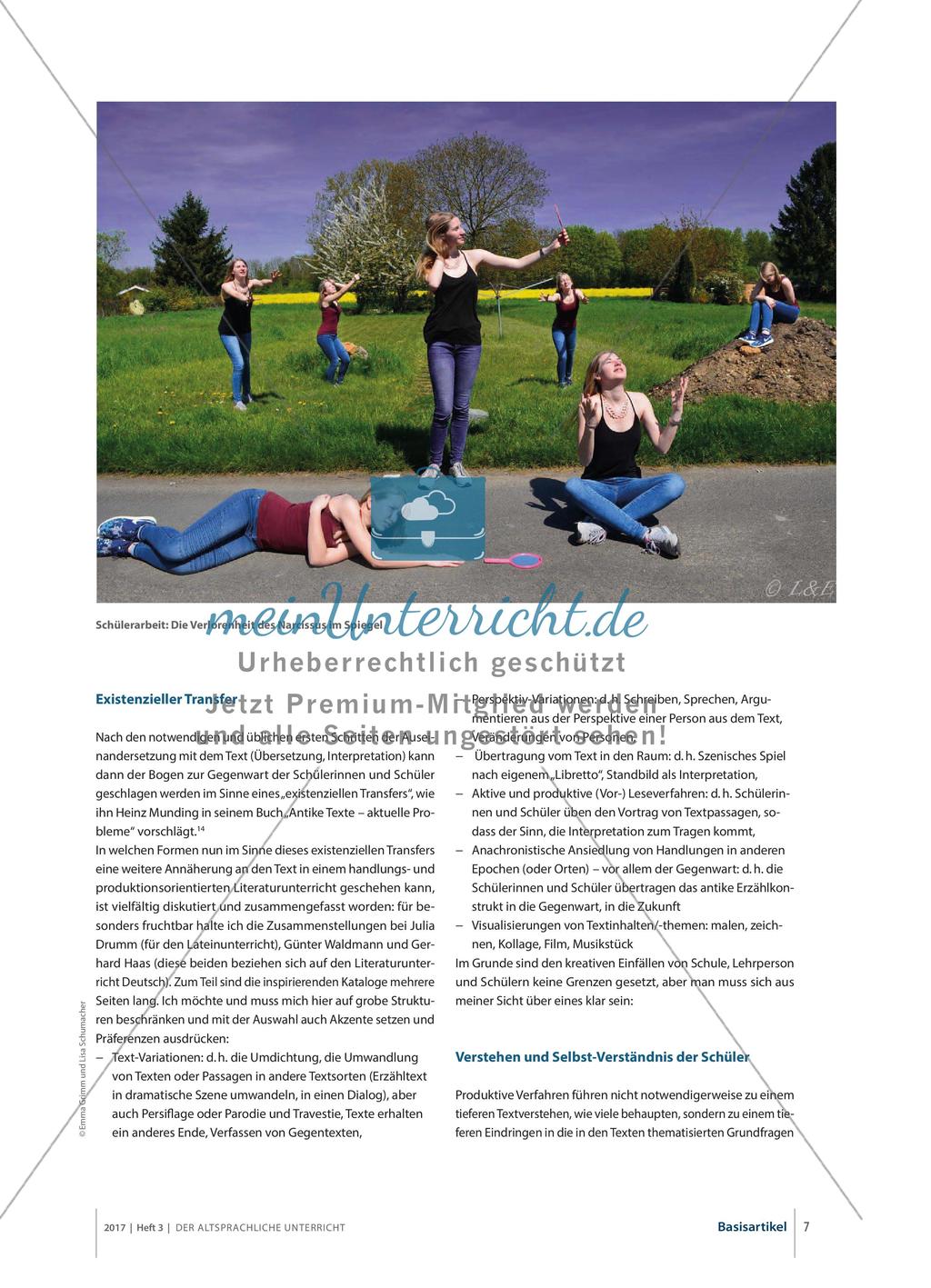 Ovid: Textverstehen, Interpretation, Rezeption – Assoziation und Inspiration Preview 6