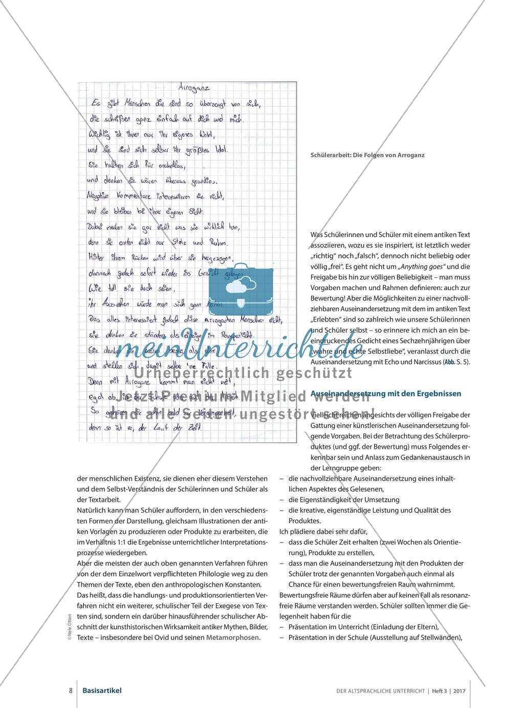 Ovid: Textverstehen, Interpretation, Rezeption – Assoziation und Inspiration Preview 7
