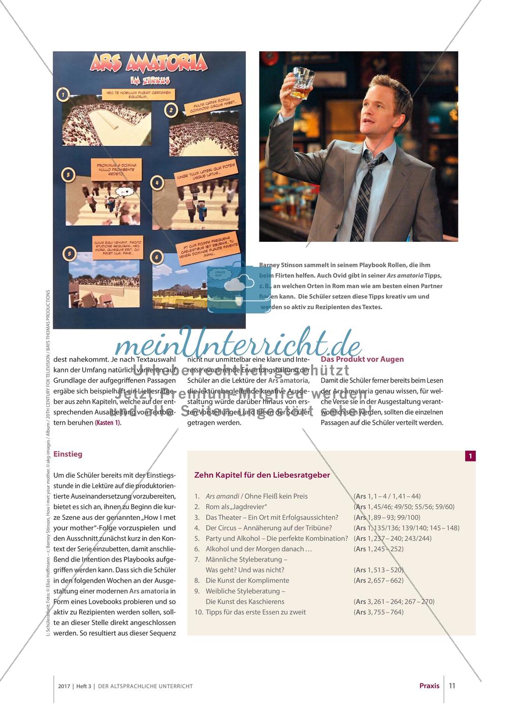 Barney Stinsons „Playbook“ und Ovids Ars amatoria Preview 2