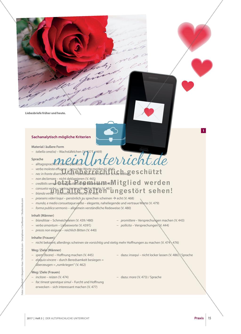 Ovid's Liebesbriefe: ein Vergleich ihrer inhaltlichen und formalen Kriterien Preview 2