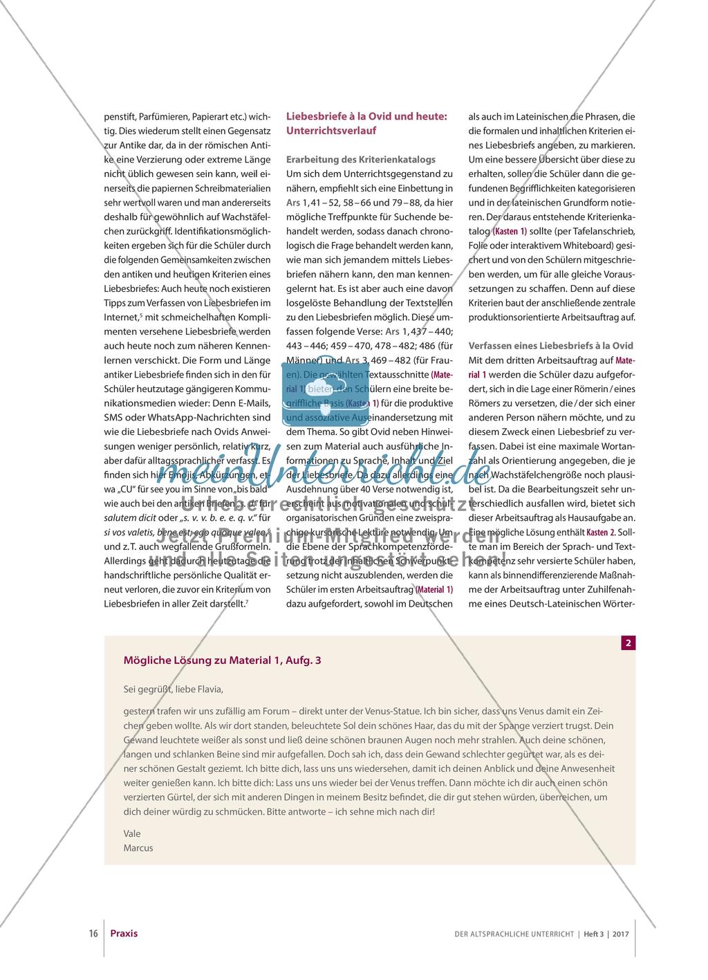 Ovid's Liebesbriefe: ein Vergleich ihrer inhaltlichen und formalen Kriterien Preview 3
