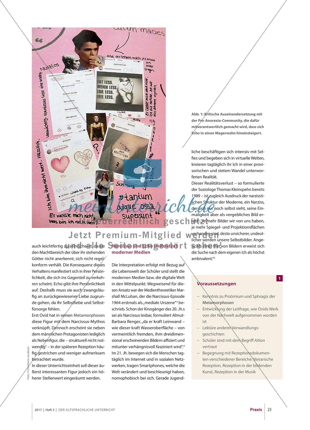 Ovid: Narcissus und Echo in einer Welt der Selfies und „Germany’s Next Topmodel“ Preview 2