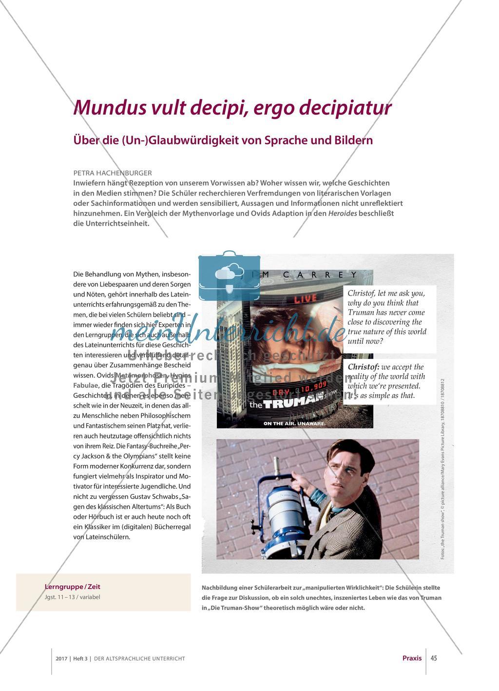Ovid: Über die (Un-)Glaubwürdigkeit von Sprache und Bildern Preview 1