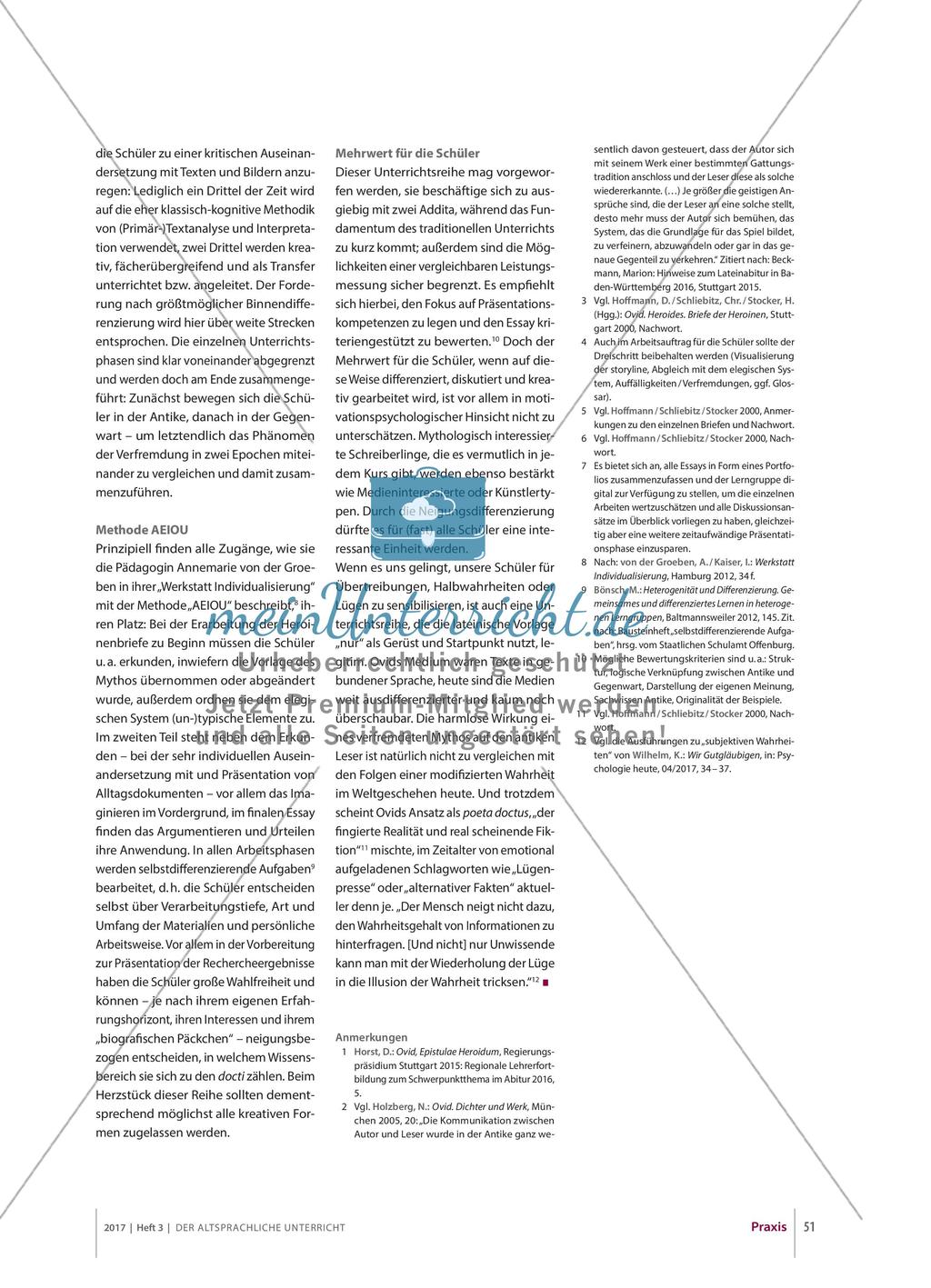 Ovid: Über die (Un-)Glaubwürdigkeit von Sprache und Bildern Preview 7