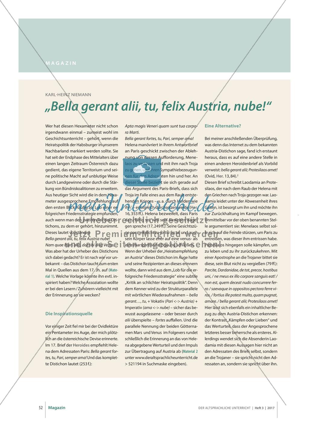 „Bella gerant alii, tu, felix Austria, nube!“ Preview 1