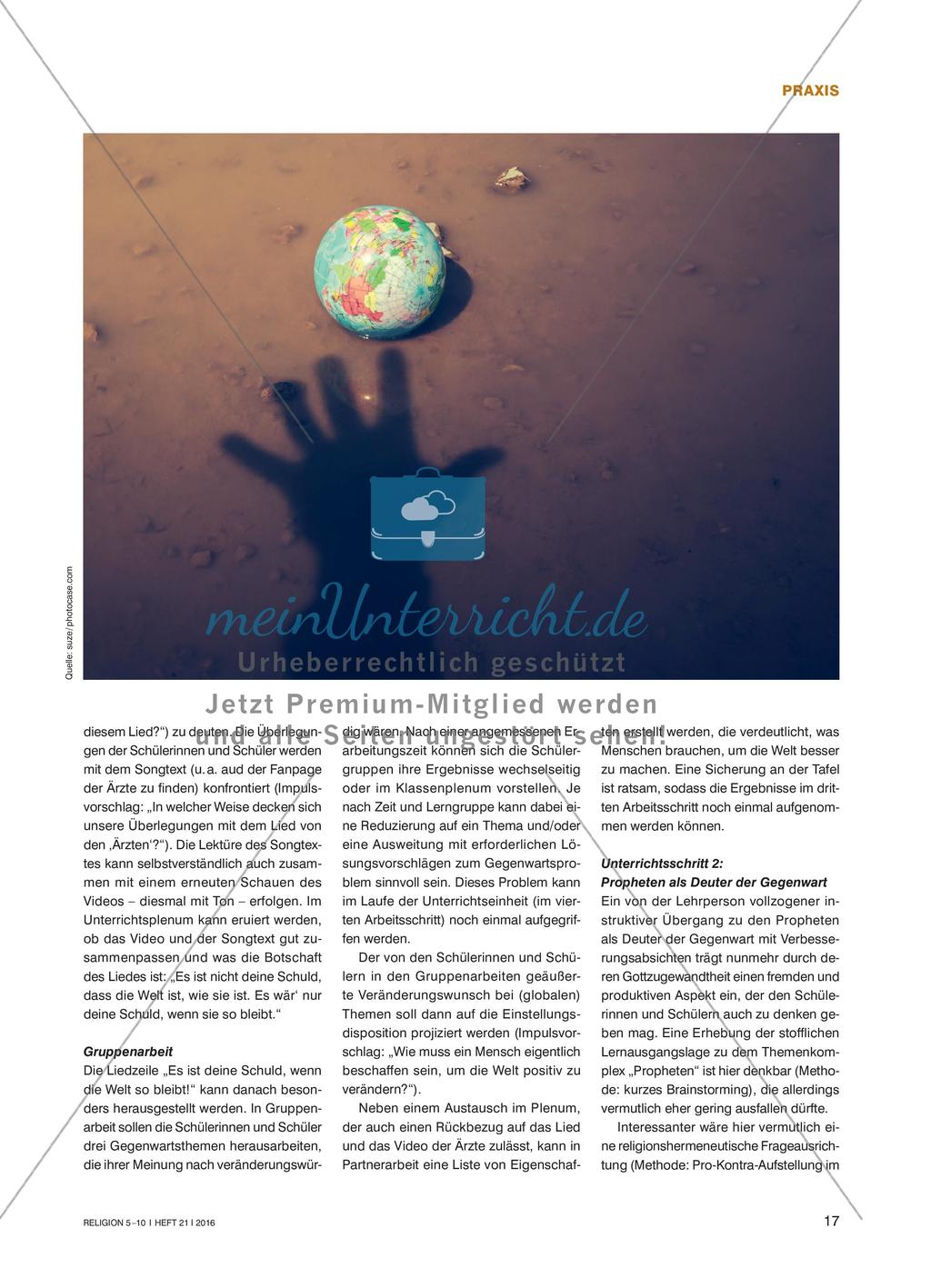 Die Welt besser machen - Propheten und ihre Botschaft Preview 2