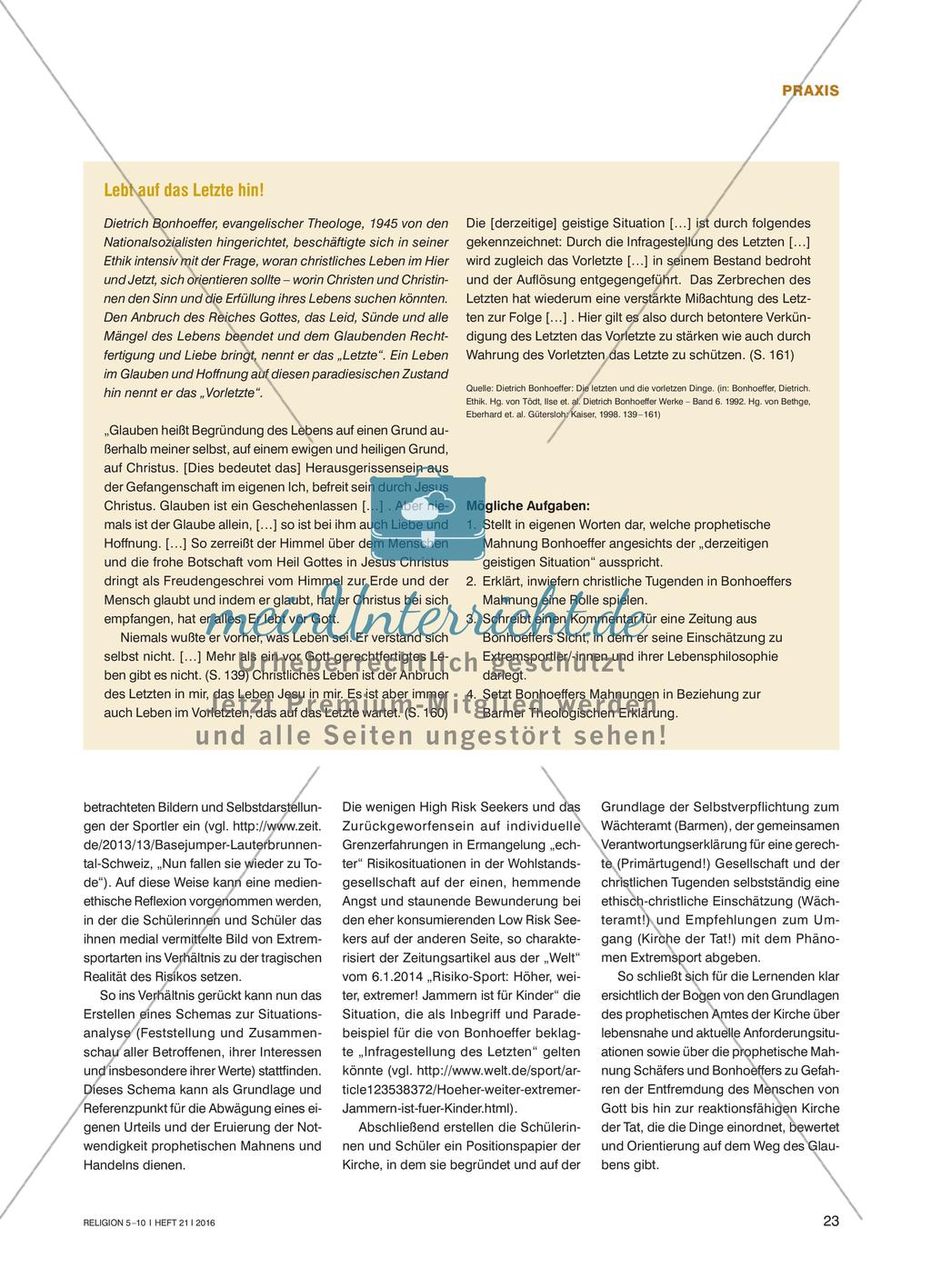 Das prophetische Amt der Kirche - Für Menschlichkeit und Solidarität Preview 4