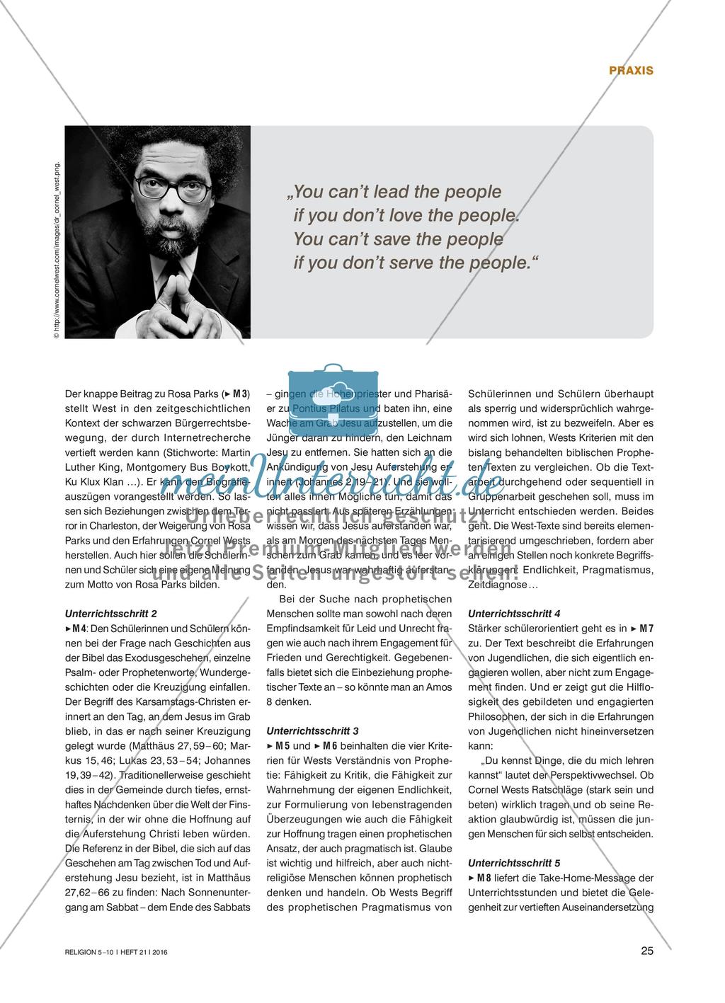 Cornel West - Ein engagierter und pragmatischer Prophet Preview 2