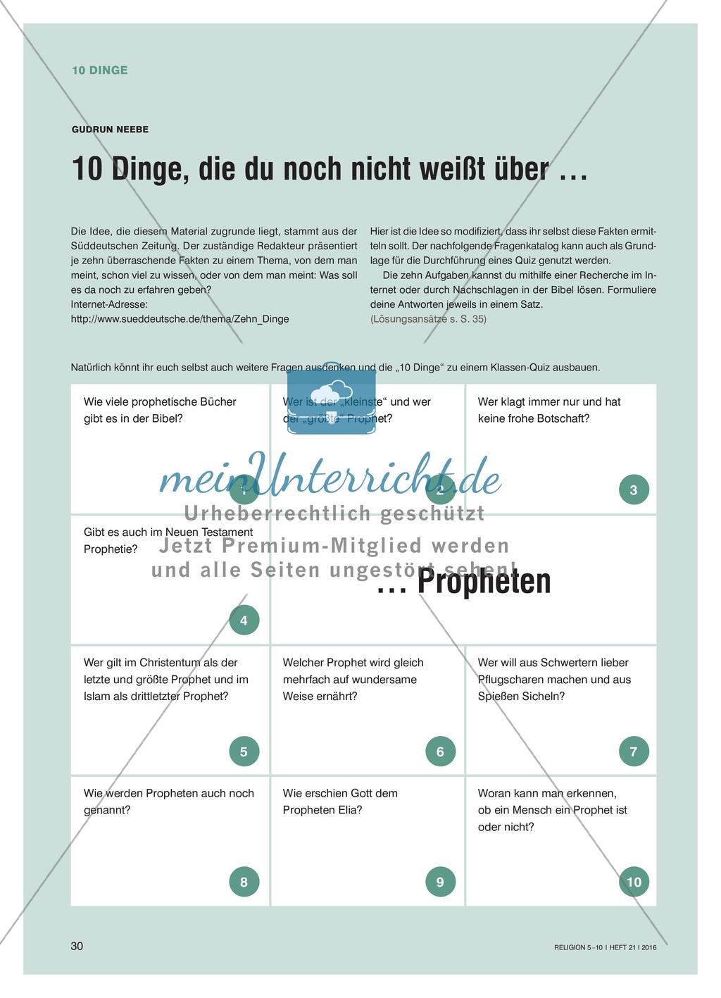 10 Dinge, die du noch nicht weißt über Propheten Preview 1